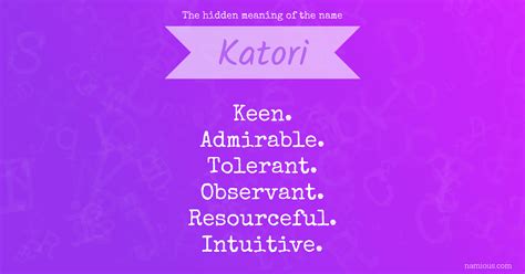 kattori of|The meaning and history of the name Katori